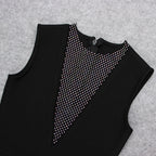 Dubai Bandage Dress with Rhinestones