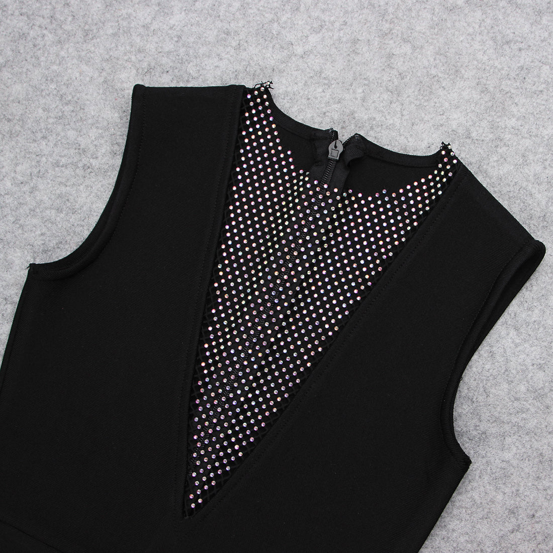 Dubai Bandage Dress with Rhinestones