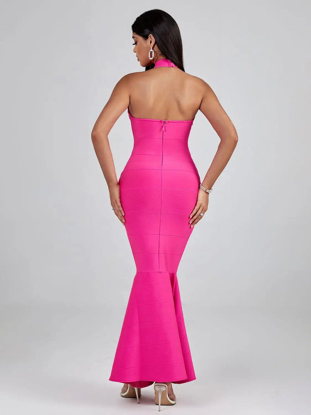 Hayami Bandage Halter Mermaid Gown