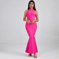 Hayami Bandage Halter Mermaid Gown