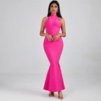 Hayami Bandage Halter Mermaid Gown