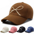 Sweet Bow Embroidered Baseball Cap