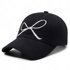 Sweet Bow Embroidered Baseball Cap