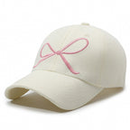 Sweet Bow Embroidered Baseball Cap