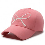 Sweet Bow Embroidered Baseball Cap