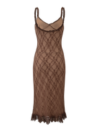 DEJA DRESS - BROWN LACE