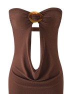 KESTREL MINI DRESS - CHOCOLATE