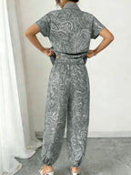 Niche Abstract Print Women's Two-Piece Set