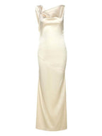 Tamsin Backless Satin Maxi Dress