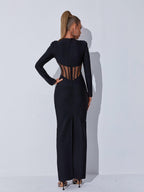Thalassa Long Sleeve Bandage Dress