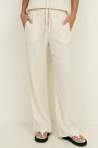 Tie-up Vest Long Pants Set