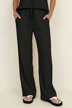 Tie-up Vest Long Pants Set