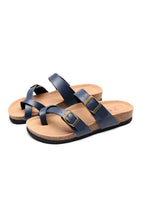 Toe Ring Criss Cross Buckles Thong Sandals