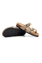 Toe Ring Criss Cross Buckles Thong Sandals