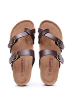 Toe Ring Criss Cross Buckles Thong Sandals