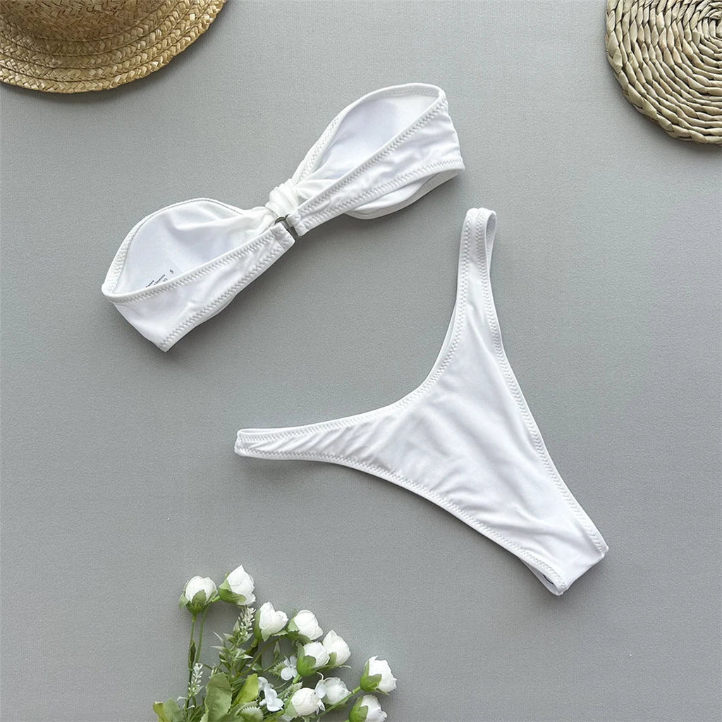 Twist Bandeau Bikini Set
