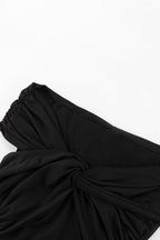 Twisted-front Drop Shoulder Tops