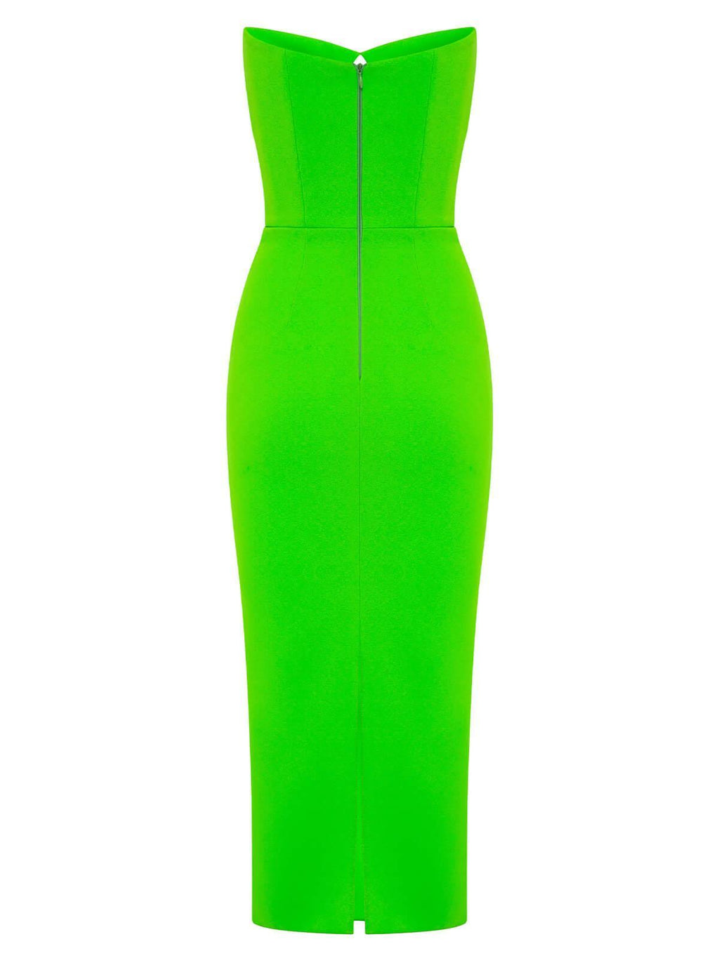 Uma Strapless Cutout Bandage Dress In Green