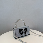 Celia Pearl Chain Bow Bag