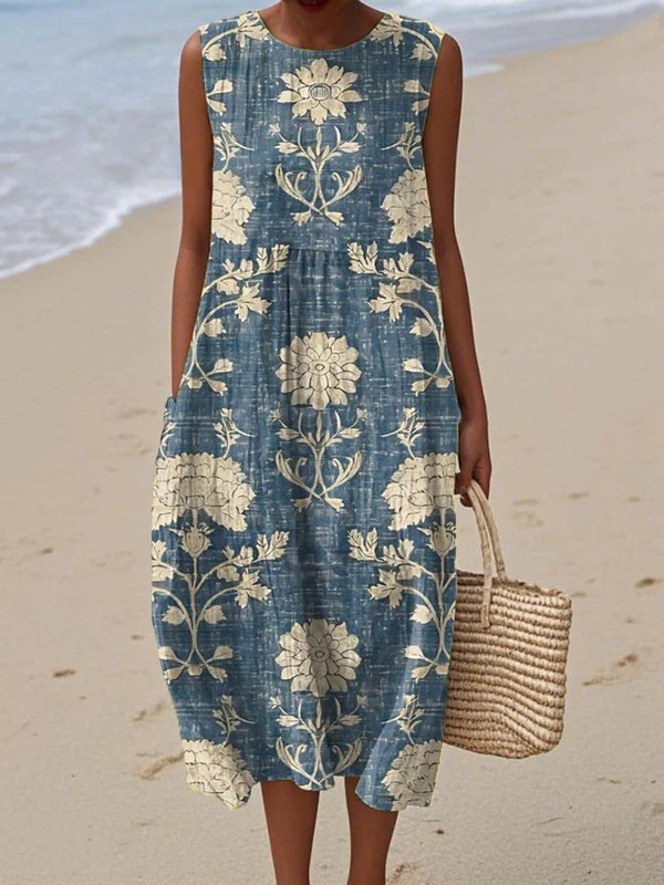 Clara | Boho Midi Dress