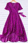 Magenta Mania Wrap Dress
