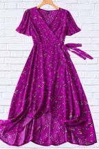 Magenta Mania Wrap Dress