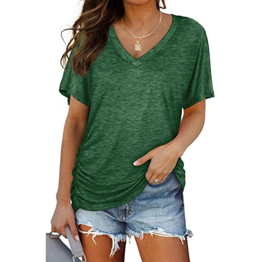 Livia | V-Neck Loose Shirt