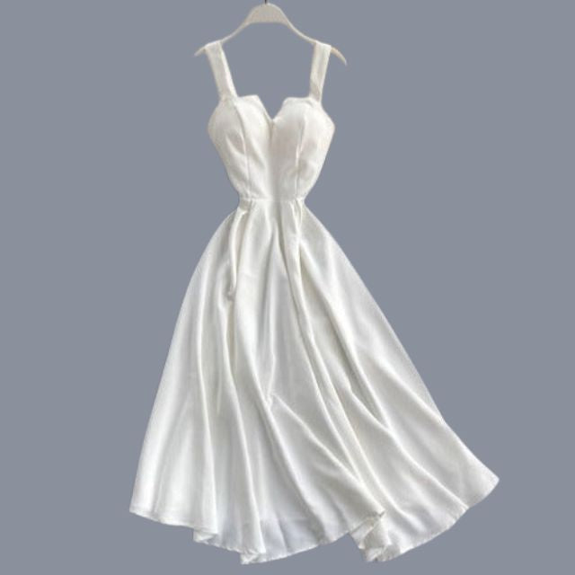 Concepción Minimalist Yellow Sleeveless Cocktail Dress Designer Edit