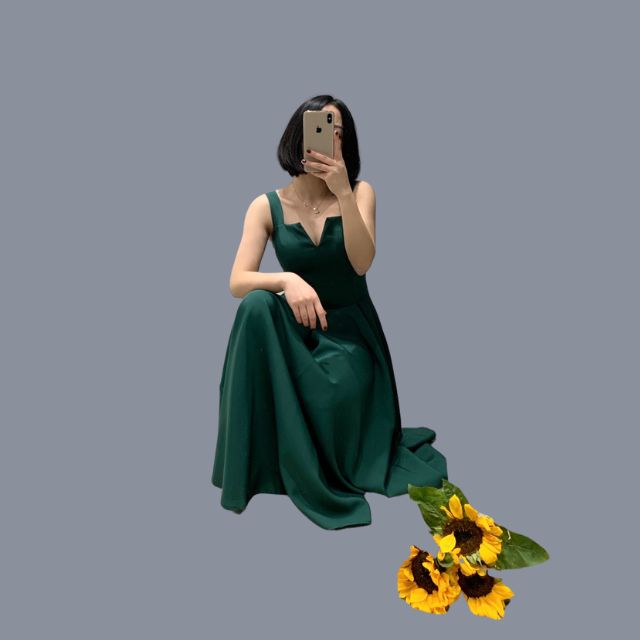 Concepción Minimalist Yellow Sleeveless Cocktail Dress Designer Edit