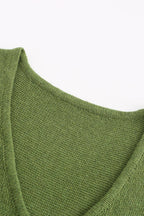 V Neck Knit Tank Top Shorts Suits