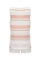 V Neck Knit Tank Top Shorts Suits