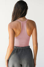 V Neck Slim Fit Ribbed Cami Vest