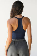 V Neck Slim Fit Ribbed Cami Vest