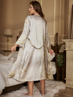 Melina Exclusive Long Women's Nightdress Set 2 Piece Boutique Collection