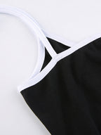 Contrasting Letter Print Bodysuit