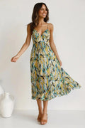 Elisa Minimalist Colorful Midi Dress Designer Edit