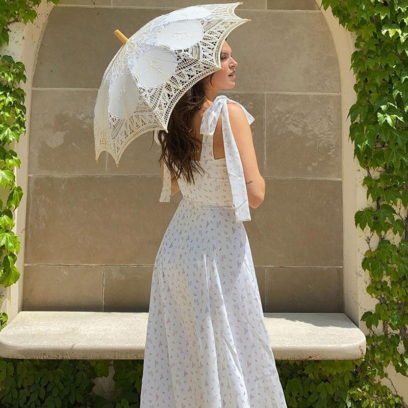Genoveva Statement Midi Summer Dress with Daisy Print Boutique Collection