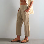 Valentina Rossi Cropped Pants with Wide Waistband