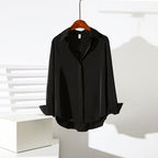 Valentina Rossi Elegant Draped Button Blouse