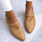 Valentina Rossi Embossed Slingback Flats