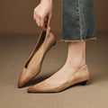 Valentina Rossi Genuine Leather Pointed Flats