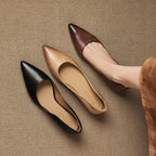 Valentina Rossi Genuine Leather Pointed Flats