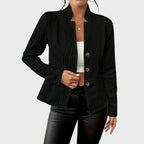 Valentina Rossi Geometric Pattern Fitted Blazer