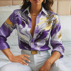 Valentina Rossi Marble Swirl Blouse