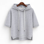 Valentina Rossi Short Sleeve Hooded Pullover