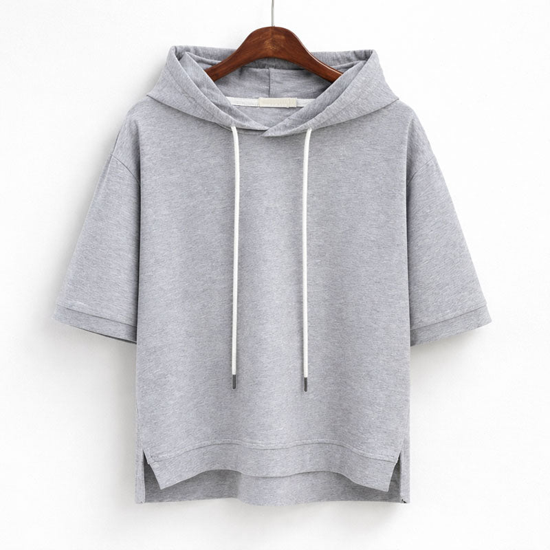 Valentina Rossi Short Sleeve Hooded Pullover