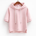 Valentina Rossi Short Sleeve Hooded Pullover