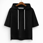 Valentina Rossi Short Sleeve Hooded Pullover