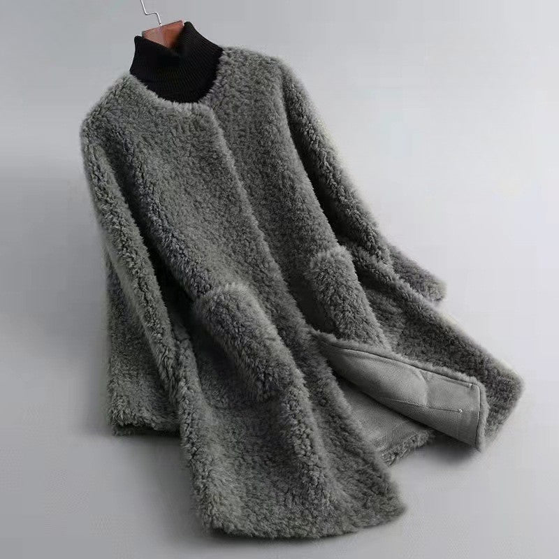 Valentina Rossi Velvet-Soft Shearling Coat
