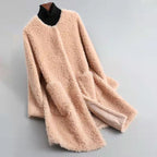 Valentina Rossi Velvet-Soft Shearling Coat